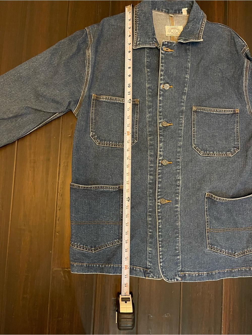 Rare Oversized Vintage Armani Jeans Men's Denim Utility Jacket - Picture 9 of 15